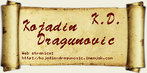 Kojadin Dragunović vizit kartica
